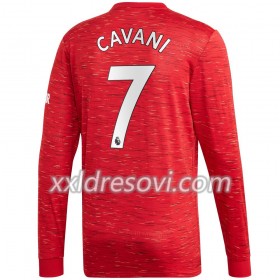 Manchester United Edinson Cavani 7 Domaći Nogometni Dres 2020-2021 Dugim Rukavima